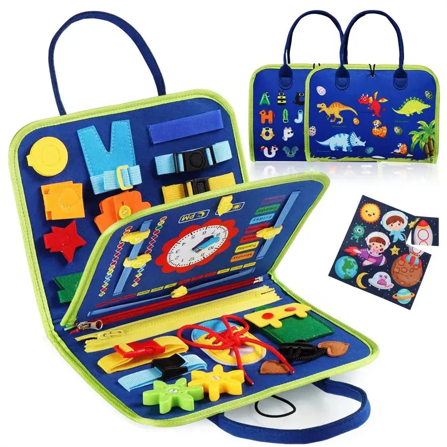 Busy Board Montessori Toys Gifts, Sensory Toys,Educational Travel Toys, Preschool Activities for Learning Fine Motor Skills Pinochio
