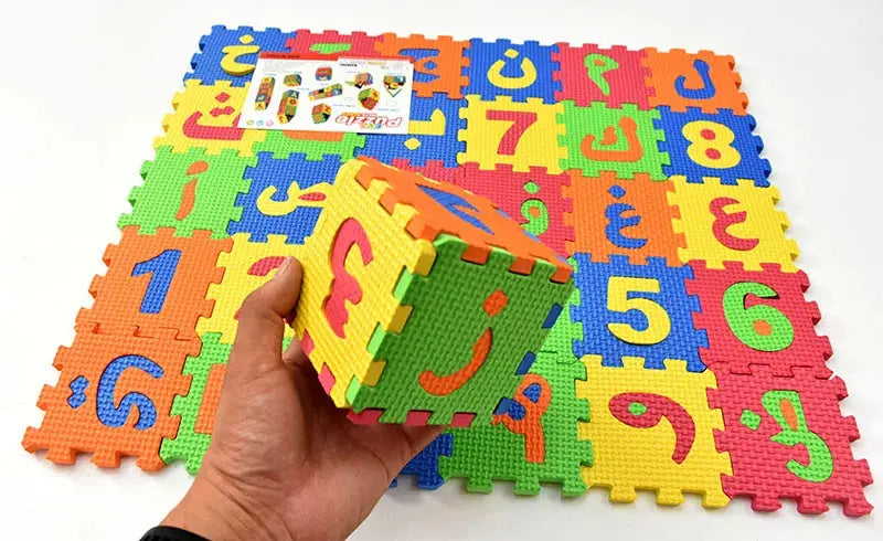 EVA Play Foam Number Arabic Letter Mats Puzzle Toys for Muslim Kids Soft Floor Play Carpet Educational Crawling Mat Baby Toy Pinochio
