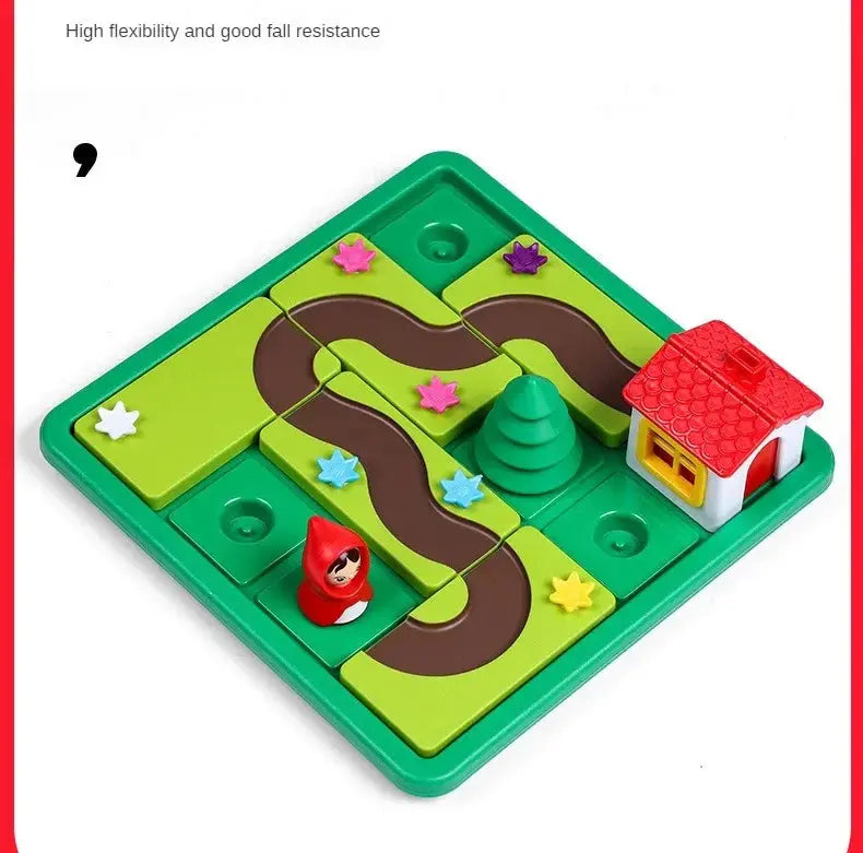 Board Game Little Red Riding Hood Smart Hide Seek Board Games With Solution Skill-Building Puzzle Game Toy Children Gift Pinochio
