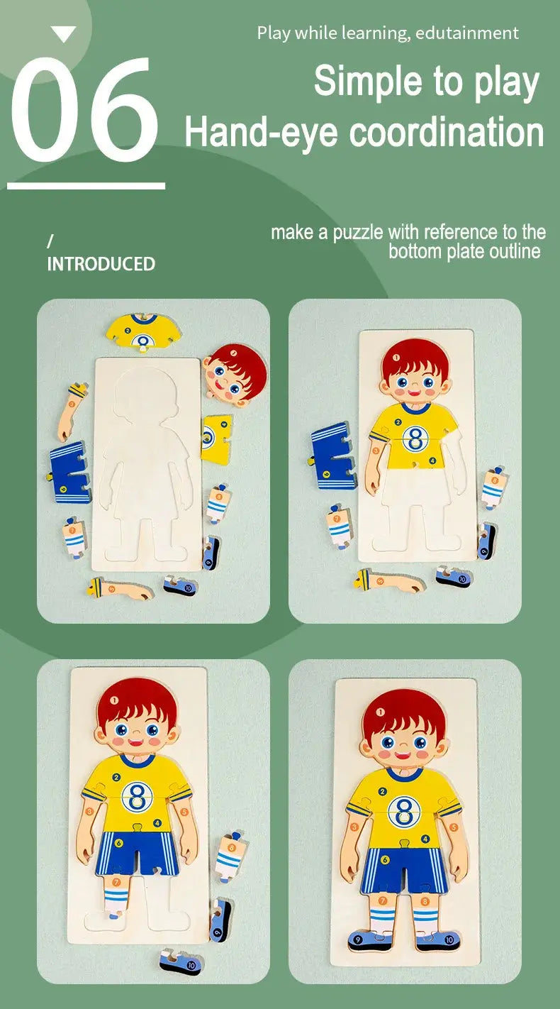 Wooden Puzzle Board 1 2 3 Year Children Puzzle Vehicles Pattern Colorful Numbered For Kids Toddlers Learning Educational Gifts Pinochio