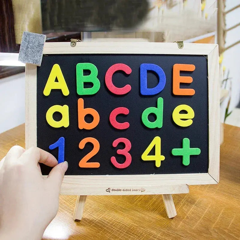 Magnetic Letters Numbers Alphabet ABC 123 Fridge Magnets Plastic Educational Preschool Learning Toy Set Uppercase Lowercase Math Pinochio