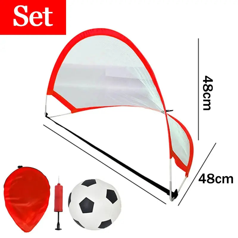 Children Soccer Outdoor Sports Toys Portable Folding Football Goal Outside Sports Parent-Child Interactive Activities Games Toys Pinochio