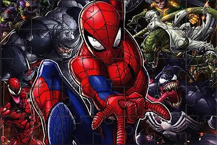 108/200/300/500/1000pcs Spider Man puzzles, gifts, Wooden high-quality floor puzzle Pinochio