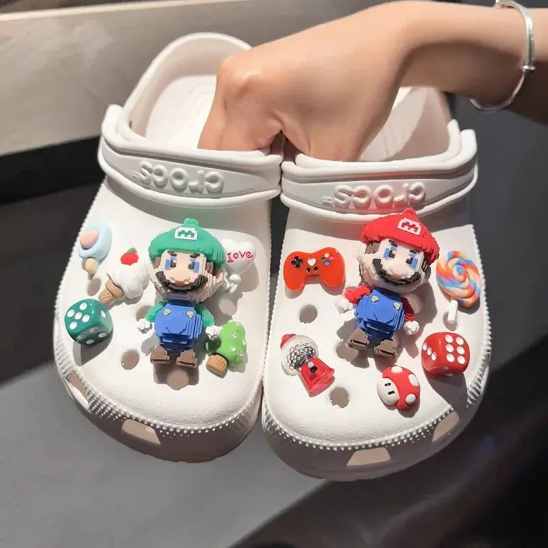Super Mario Mania Shoe Decor Set - Pinochio