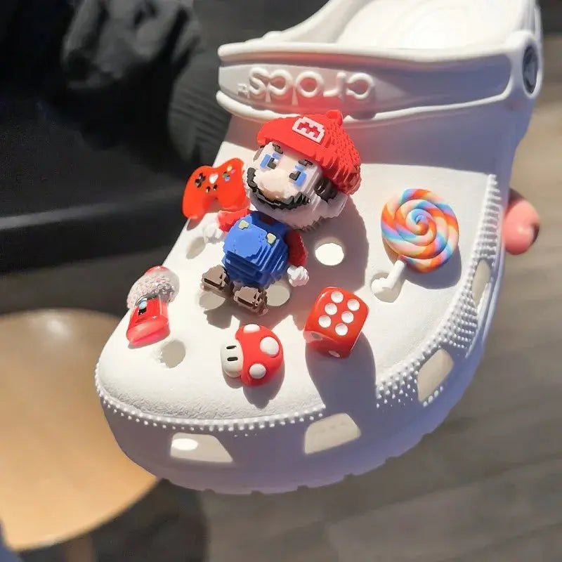 Super Mario Mania Shoe Decor Set - Pinochio