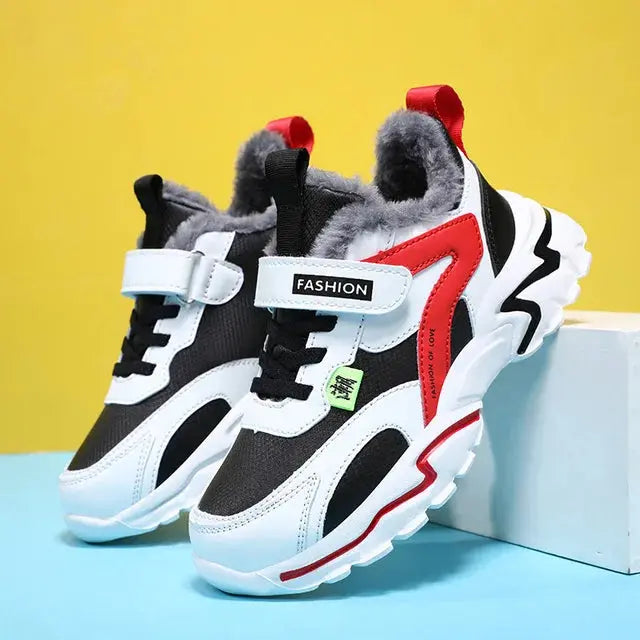 Winter WonderRun: Kids' Plush Sneakers My Store