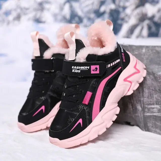 Winter WonderRun: Kids' Plush Sneakers My Store