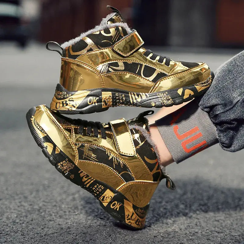 FrostStride: Kid's Winter Adventure Sneakers - Pinochio