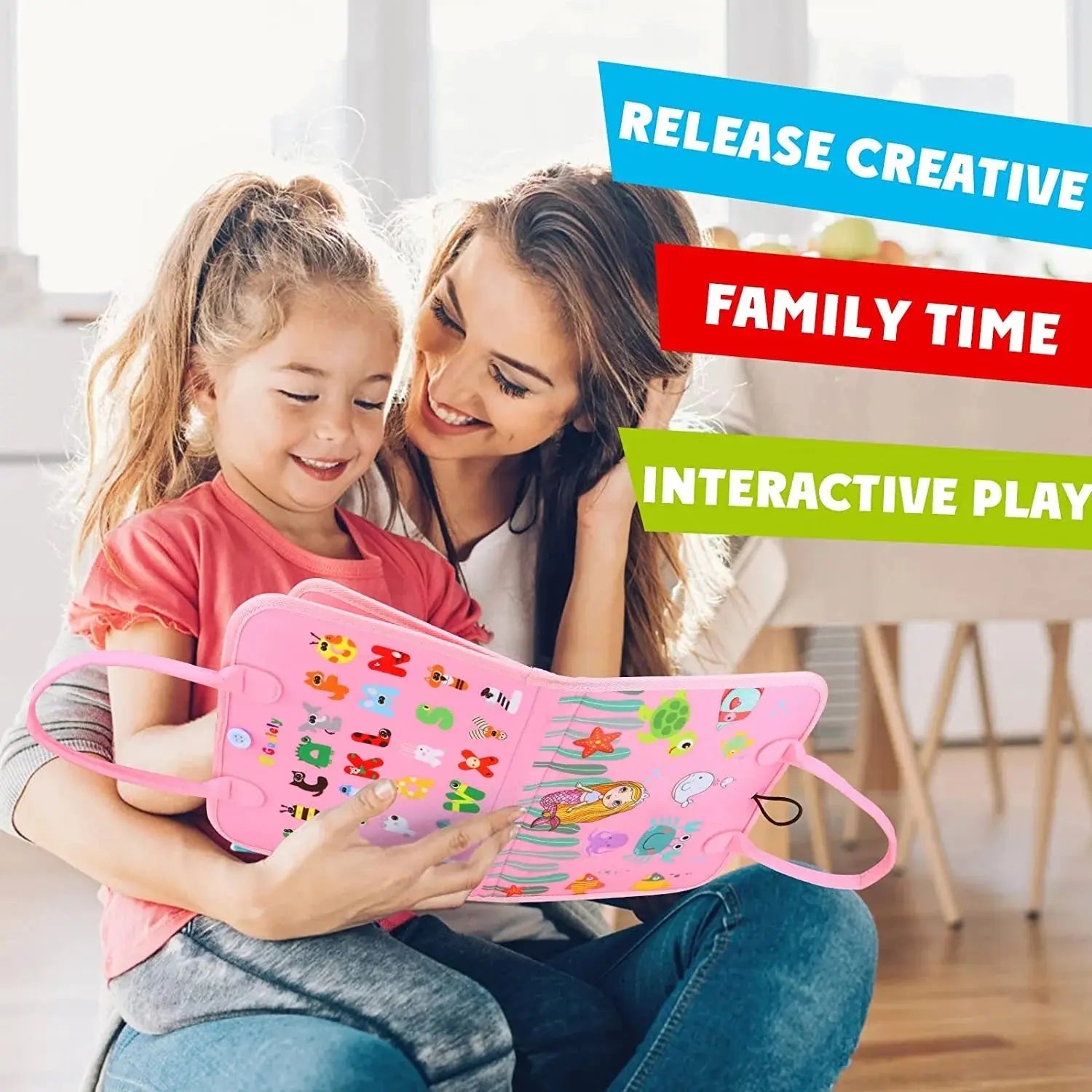 Montessori Toddler Busy Board,Autism Sensory Toys，Educational Activity Motor Skills Baby, Life Skills Learning Toys for Kids Pinochio