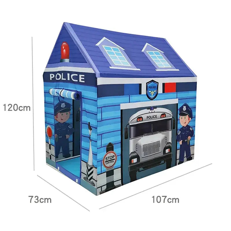 [TML] 120*107cm indoor Game Room Colorful police children tent Kids Playhouse Princess castle Play house travel tent outdoor toy Pinochio