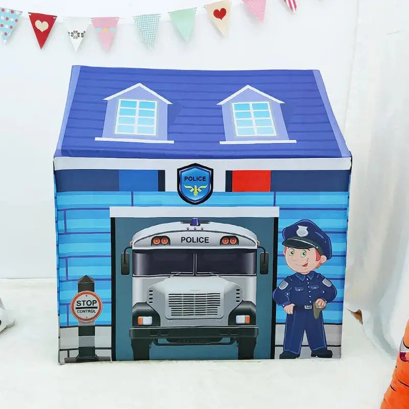 [TML] 120*107cm indoor Game Room Colorful police children tent Kids Playhouse Princess castle Play house travel tent outdoor toy Pinochio