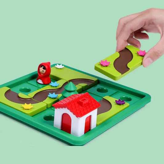 Board Game Little Red Riding Hood Smart Hide Seek Board Games With Solution Skill-Building Puzzle Game Toy Children Gift Pinochio