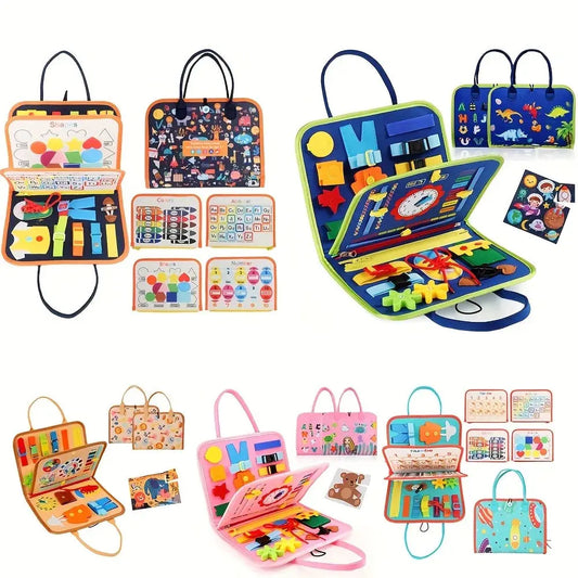 Busy Board Montessori Toys Gifts, Sensory Toys,Educational Travel Toys, Preschool Activities for Learning Fine Motor Skills Pinochio