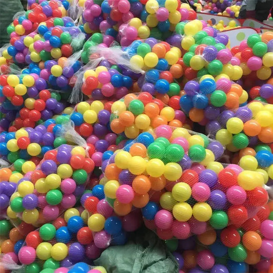 100PCS Outdoor Sport Ball Colorful Soft Water Swim Pool Ocean Wave Ball Baby Eco-Friendly Stress Air Ball Tent Toys for Children Pinochio