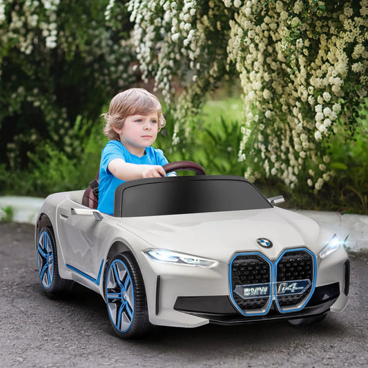 Homcom Electric Car for Children 37-72 Months with Mp3 Music 115X67X45 cm White Pinochio