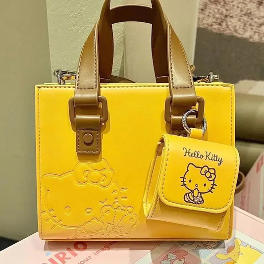 2024 New Sanrio Hello Kitty Anime Shoulder Bag Kawaii Handbag Cute Cartoon Crossbody Premium Texture Girl Birthday Gift Toys Pinochio