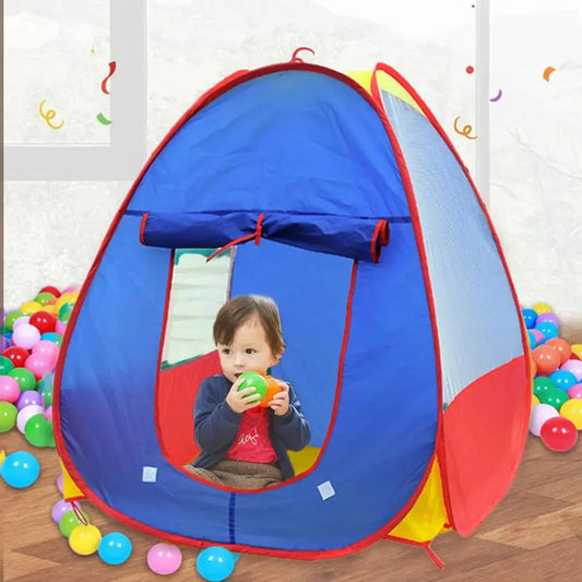 Kids Castle Play Tent Toy for Girls Boys Foldable Playhouse with Mesh Windows Safe Children Indoor Tent Fun Gift for Ages 1-6 Pinochio