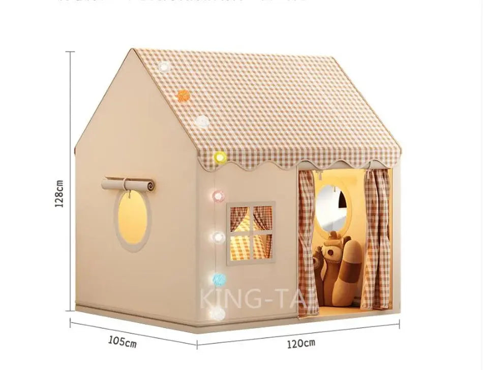 Children's Tent Indoor Play House Outdoor Games Garden Tipi Princess Castle Folding Cubby Toys Tents Enfant Room House Teepee Pinochio