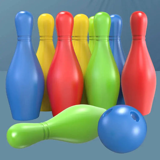 11-20cm Bowling Parent-child Indoor and Outdoor Sports Interactive Game Funny Baby Bowling Set Interaction Leisure Toys for Kids Pinochio