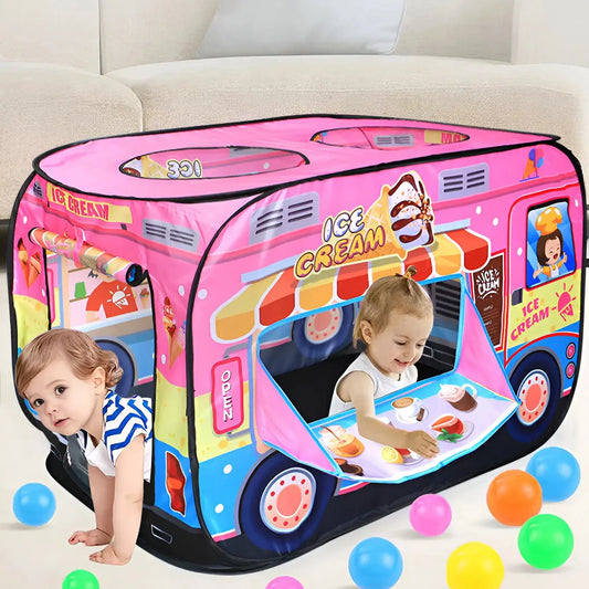 Children's Indoor Car Modeling Theme Play Ocean Ball Pool House Foldable Tent Pinochio