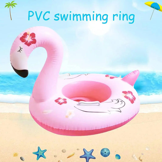 Summer Inflatable Toy Floating Seat Flamingo Shape Water Swimming Ring for Baby Outdoor Pool Inflatable Swimming Ring Water Toys Pinochio