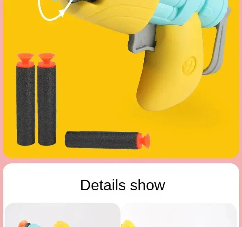 New Radish Soft Bullets Guns Children'S Toy Guns Model Fidget Toy for Kids Adults Stress Relief Toy Children Decompression Gift Pinochio