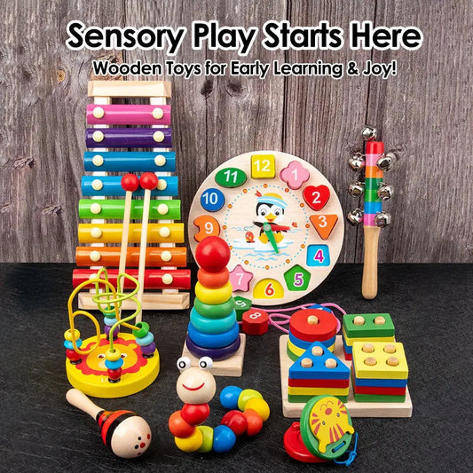 Early Education Educational Toys Montessori Wooden Toys for Boy Girl Gift Kids Development Games Wood Puzzle Learning Toy Pinochio