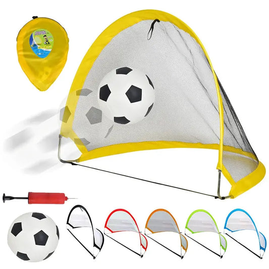 Children Soccer Outdoor Sports Toys Portable Folding Football Goal Outside Sports Parent-Child Interactive Activities Games Toys Pinochio