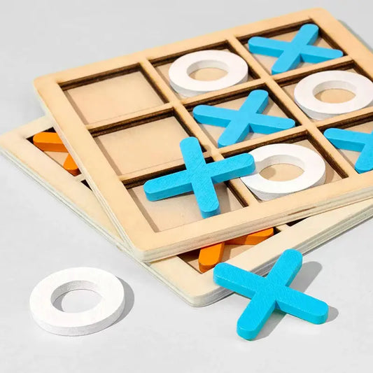 Funny Gifts Desk Decoration Family Games Table Toy Board Game Tic Tac Toe Pinochio