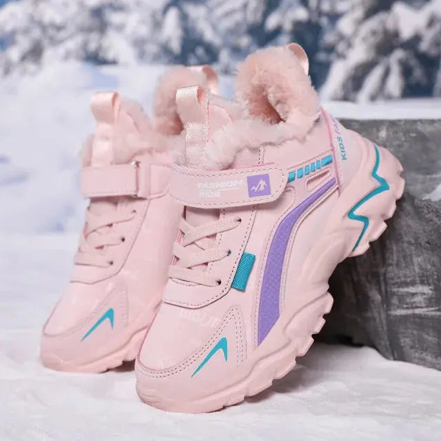 Winter WonderRun: Kids' Plush Sneakers My Store