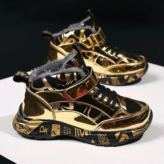 FrostStride: Kid's Winter Adventure Sneakers - Pinochio